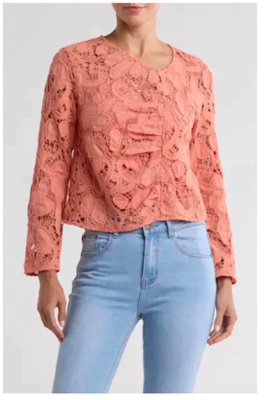 JOIE Leith Lace Cotton Top NEW Small DUSTY BLOOMING DAHLIA- Boho/ Cottage